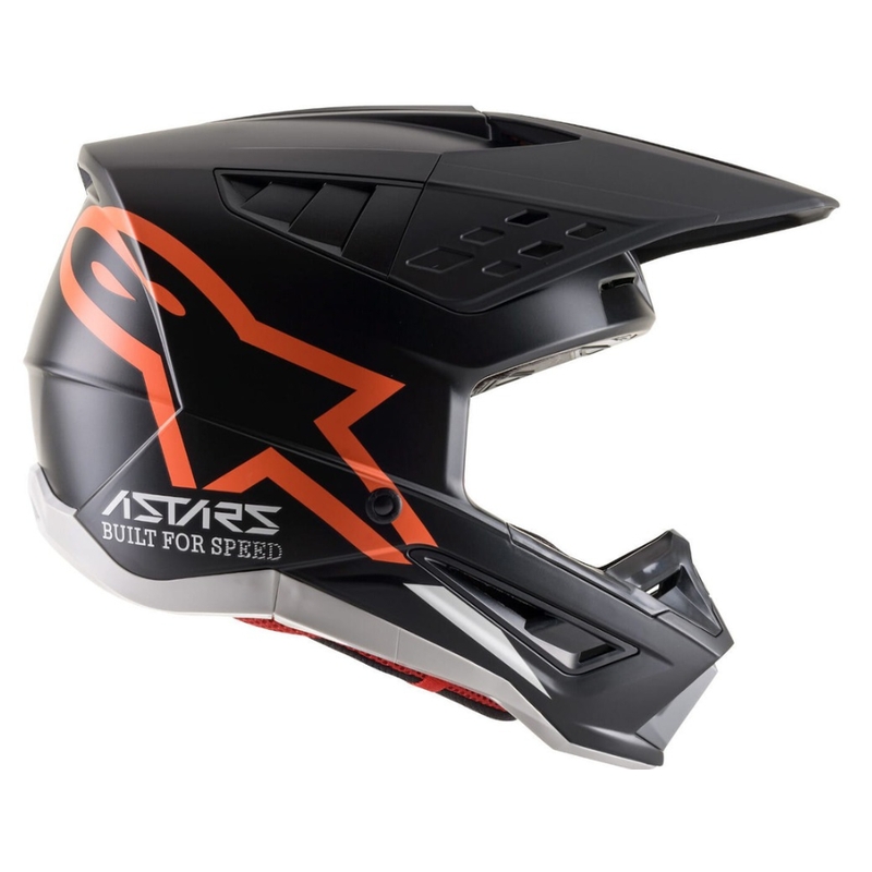 Alpinestars S-M5 Compass motokros kaciga crno-fluo narančasta