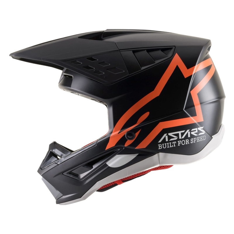 Alpinestars S-M5 Compass motokros kaciga crno-fluo narančasta