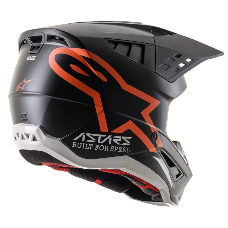 Alpinestars S-M5 Compass motokros kaciga crno-fluo narančasta