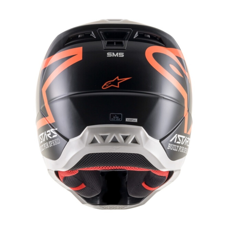 Alpinestars S-M5 Compass motokros kaciga crno-fluo narančasta