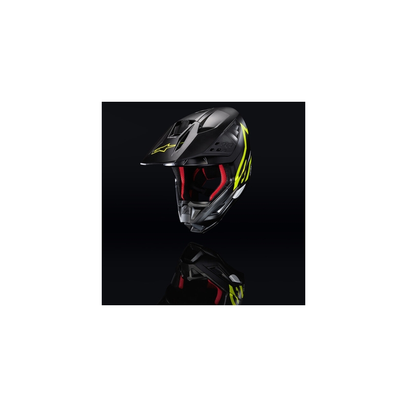 Alpinestars S-M5 Compass motokros kaciga crno-fluo žuta