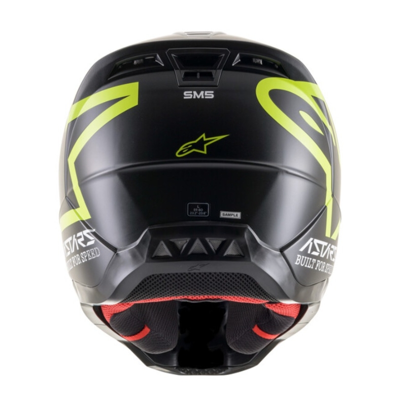 Alpinestars S-M5 Compass motokros kaciga crno-fluo žuta