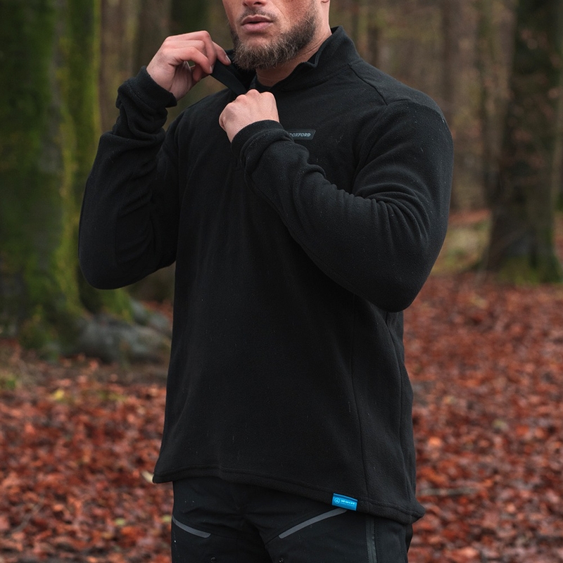 Termo podstava za crnu jaknu Oxford Advanced Micro Fleece 1/2 Neck