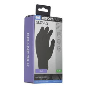 OXFORD svilene uloške za rukavice crne