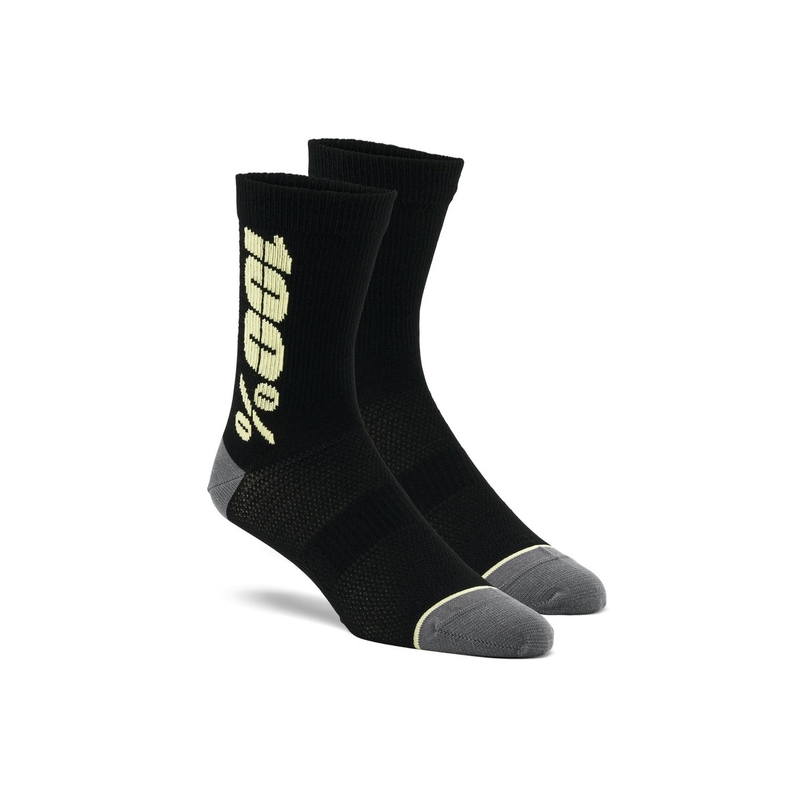Čarape 100% - USA Rythym Merino vuna crno-žuta