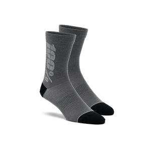 Čarape 100% - USA Rythym Merino vuna crno-sive