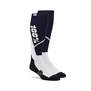 Čarape 100% - USA Torque MX plavo-bijele