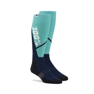 Čarape 100% - USA Torque MX sivo-plave