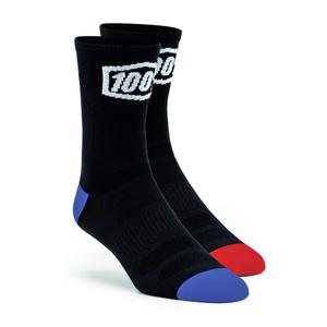 Čarape 100%-USA Terrain MTB crne