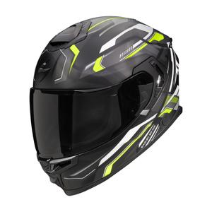 Integralna motociklistička kaciga Scorpion EXO-GT SP Air Augusta crno-siva-fluo žuta