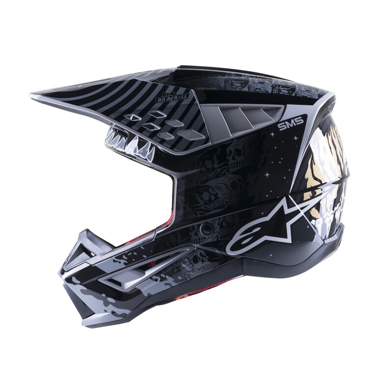 Alpinestars S-M5 Solar Flare motocross kaciga crno-siva rasprodaja