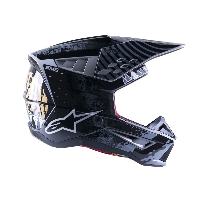 Alpinestars S-M5 Solar Flare motocross kaciga crno-siva rasprodaja