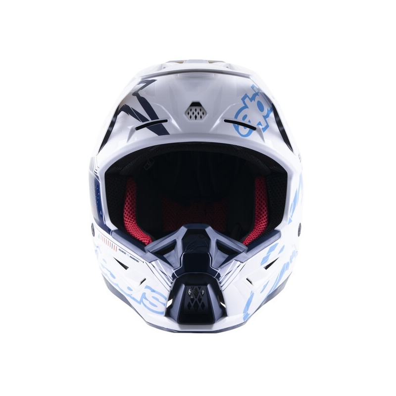 Alpinestars S-M5 Action motocross kaciga bijela-plava-crna-tamno crvena
