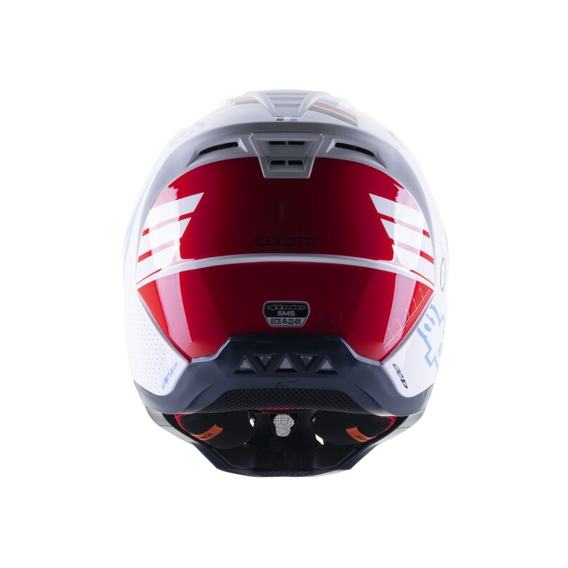Alpinestars S-M5 Action motocross kaciga bijela-plava-crna-tamno crvena