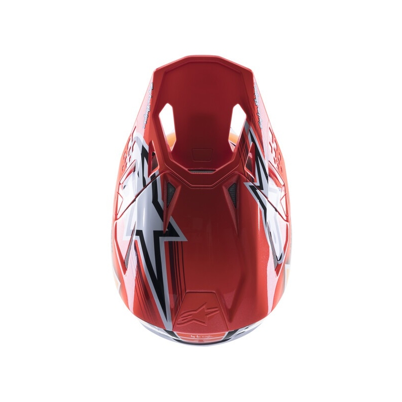 Alpinestars Supertech S-M10 Motocross kaciga Troy Lee Designs Edition Orange-Yellow-Purple-White Black