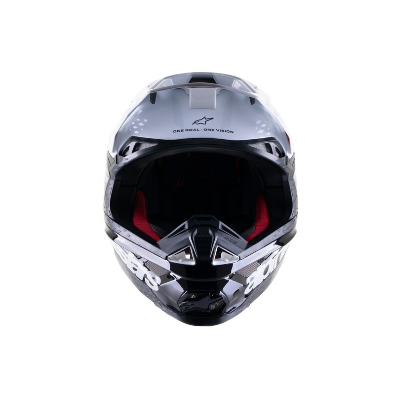 Alpinestars Supertech S-M8 Radium 2 kaciga za motocross crno-bijela
