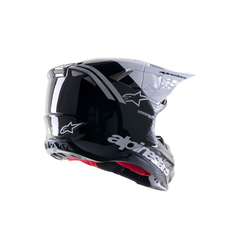 Alpinestars Supertech S-M8 Radium 2 kaciga za motocross crno-bijela