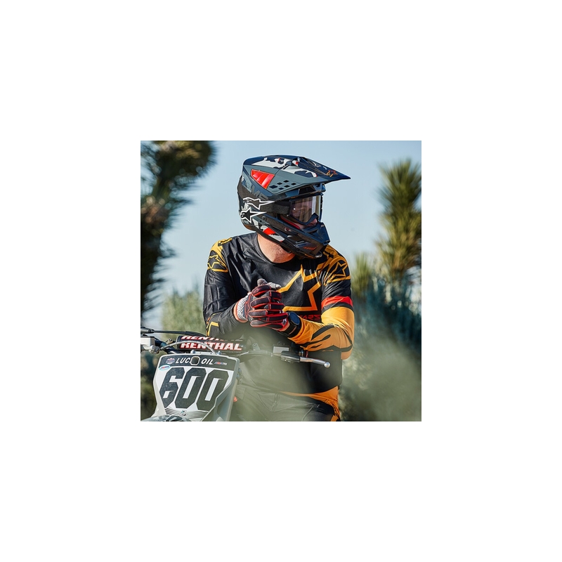 Motocross kaciga Alpinestars S-M5 Rover antracit-fluo crvena-kamuflažna siva