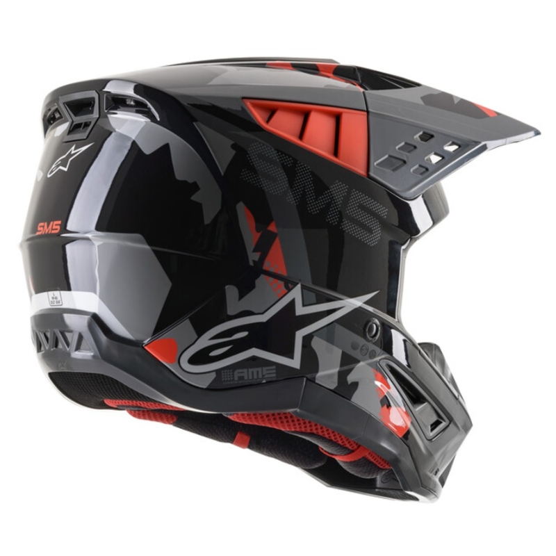 Motocross kaciga Alpinestars S-M5 Rover antracit-fluo crvena-kamuflažna siva