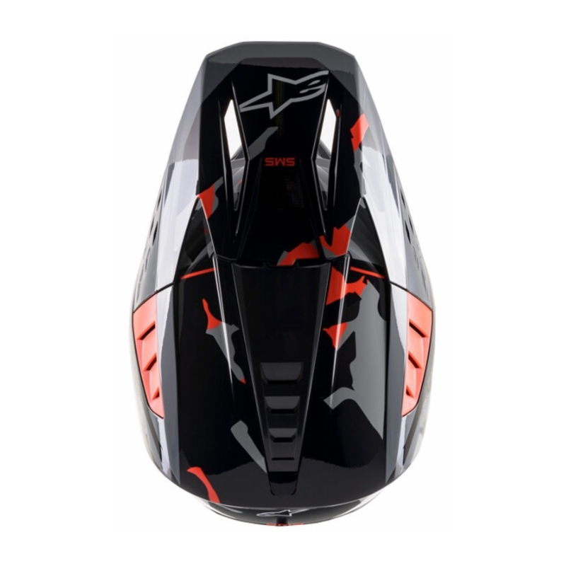 Motocross kaciga Alpinestars S-M5 Rover antracit-fluo crvena-kamuflažna siva