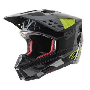 Alpinestars S-M5 Rover kaciga za motocross antracit-fluo žuto-kamuflažna siva