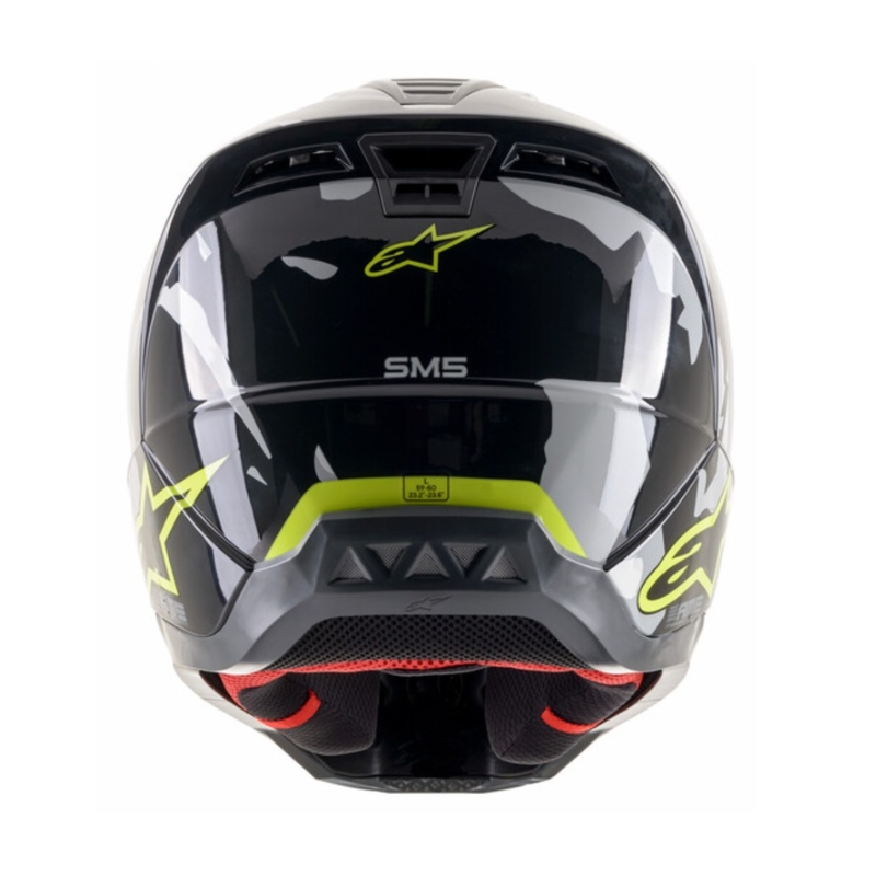Alpinestars S-M5 Rover kaciga za motocross antracit-fluo žuto-kamuflažna siva