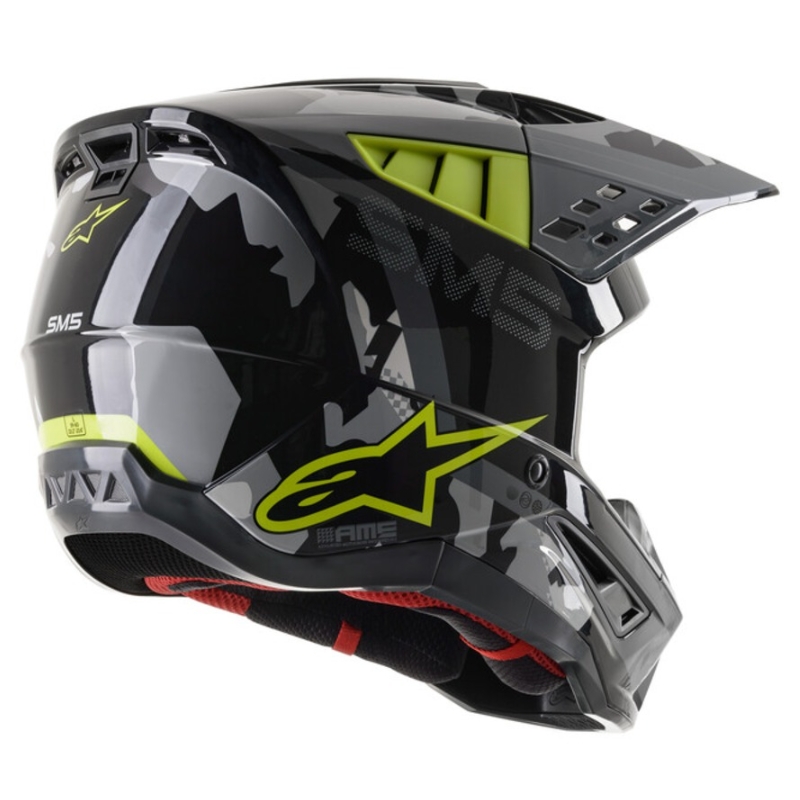 Alpinestars S-M5 Rover kaciga za motocross antracit-fluo žuto-kamuflažna siva