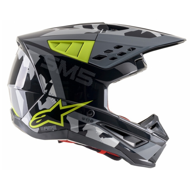 Alpinestars S-M5 Rover kaciga za motocross antracit-fluo žuto-kamuflažna siva