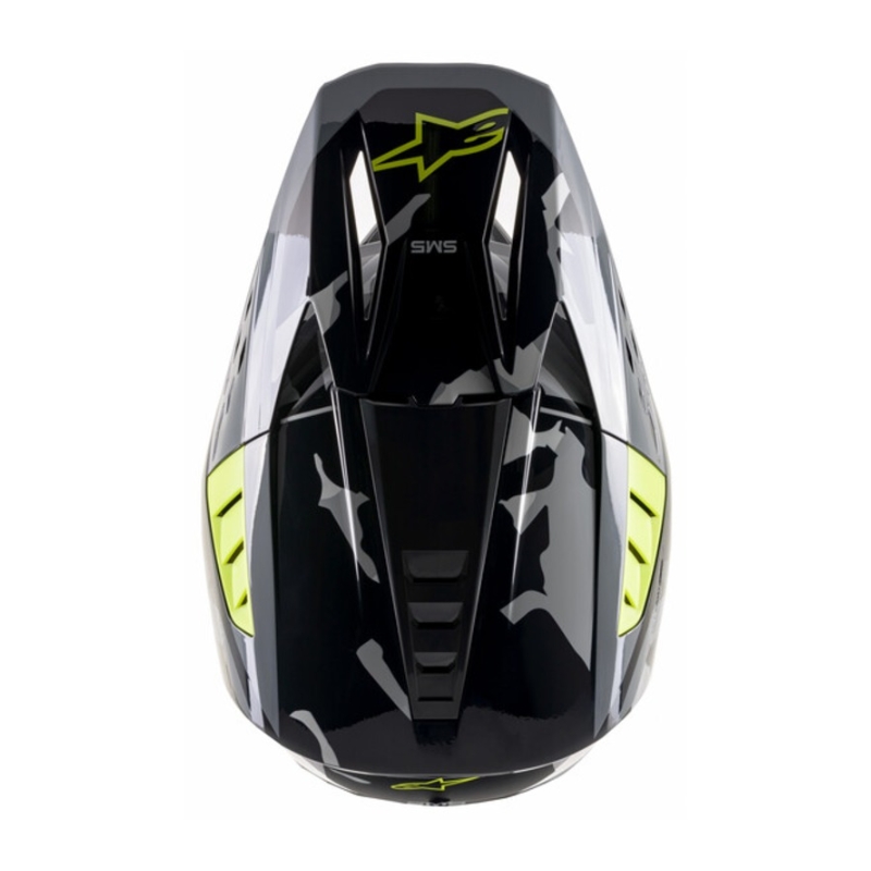 Alpinestars S-M5 Rover kaciga za motocross antracit-fluo žuto-kamuflažna siva