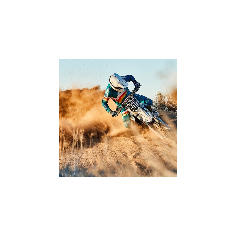 Alpinestars S-M5 Čvrsta bijela sjajna kaciga za motocross