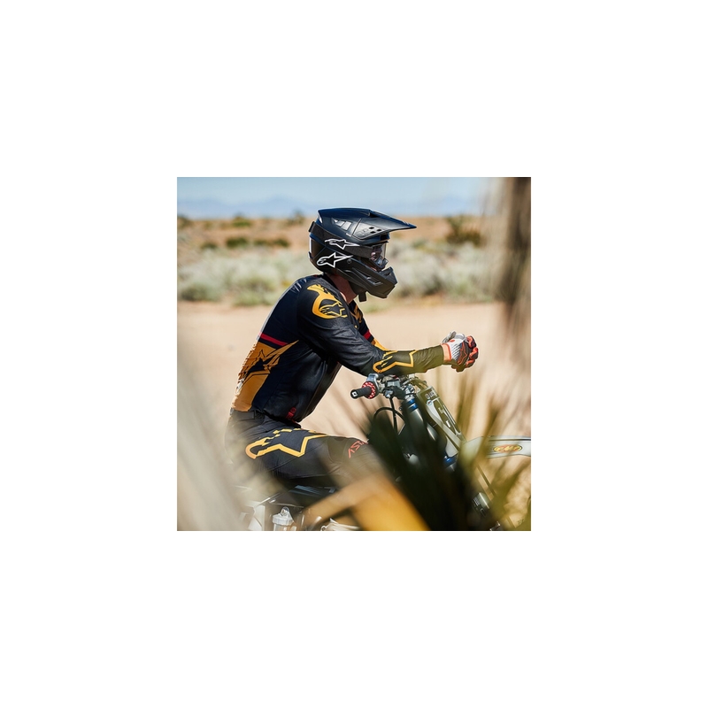 Motocross kaciga Alpinestars S-M5 Solid black mat