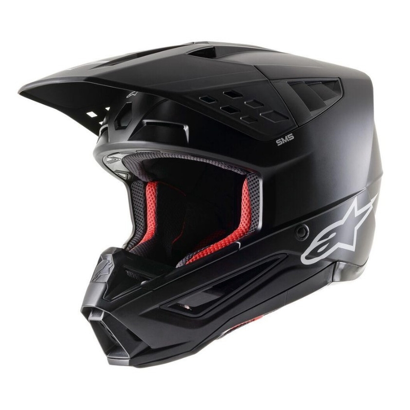 Motocross kaciga Alpinestars S-M5 Solid black mat