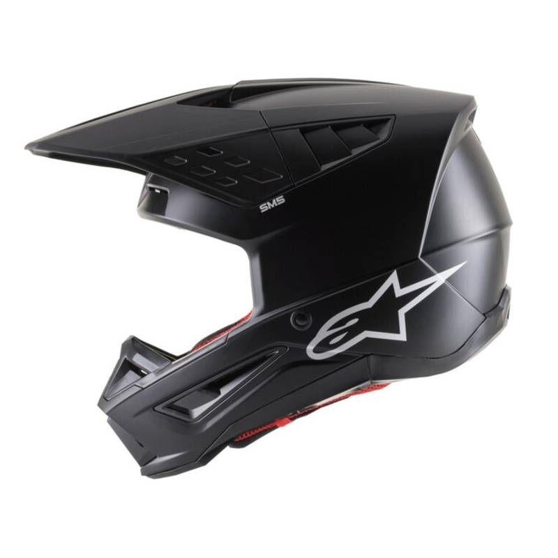 Motocross kaciga Alpinestars S-M5 Solid black mat