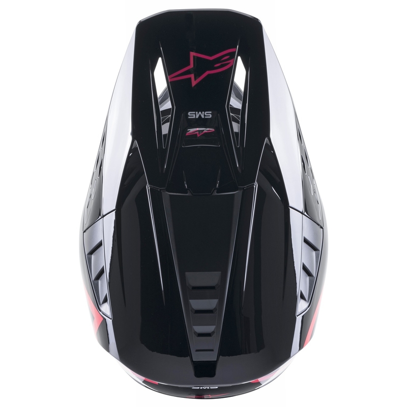 Alpinestars S-M5 Compass motokros kaciga crno-ružičasta