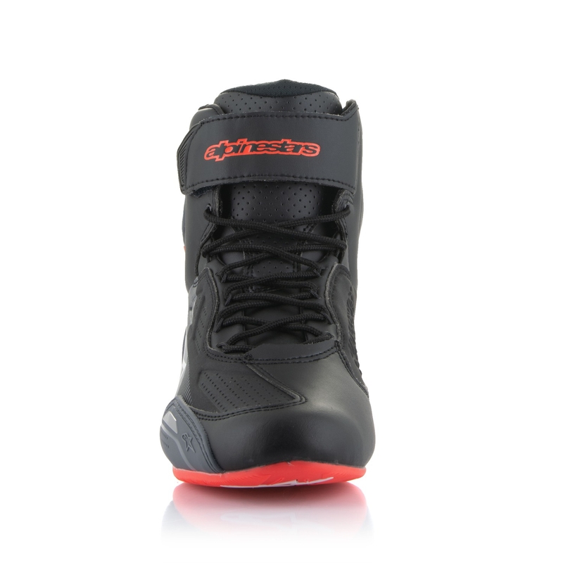 Alpinestars Faster-3 motorističke čizme crno-sive-fluo crvene