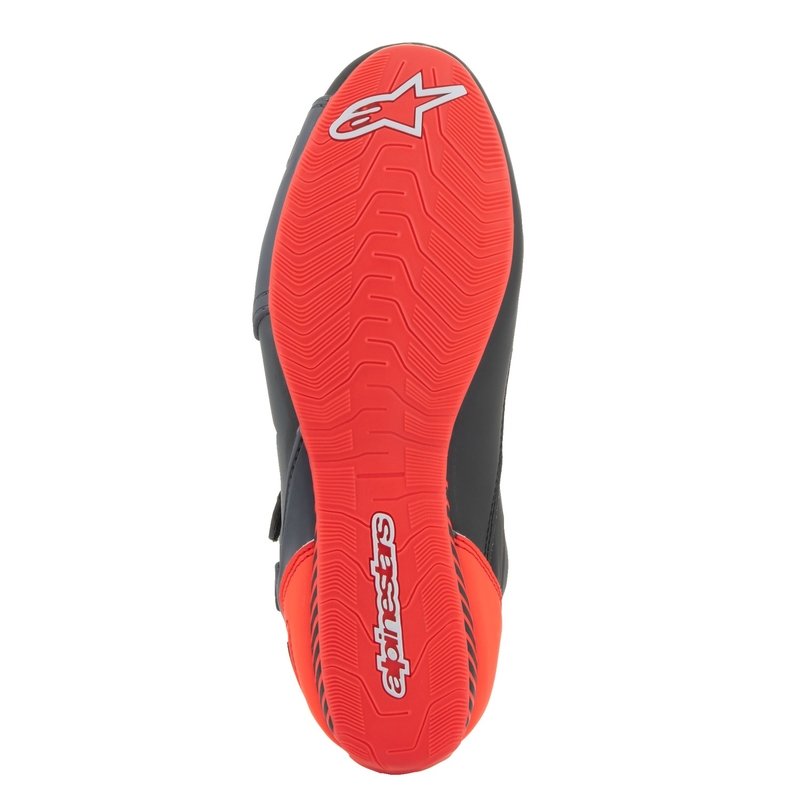 Alpinestars Faster-3 motorističke čizme crno-sive-fluo crvene
