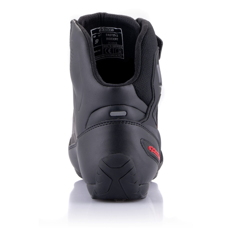Motorističke čizme Alpinestars Faster-3 Rideknit crne-tamno sive-crvene