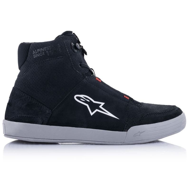 Alpinestars kromirane crno-sive-fluo crvene motociklističke čizme