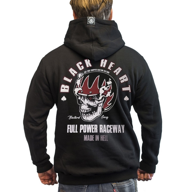 Black Heart Full Power Zip Hoodie rasprodaja