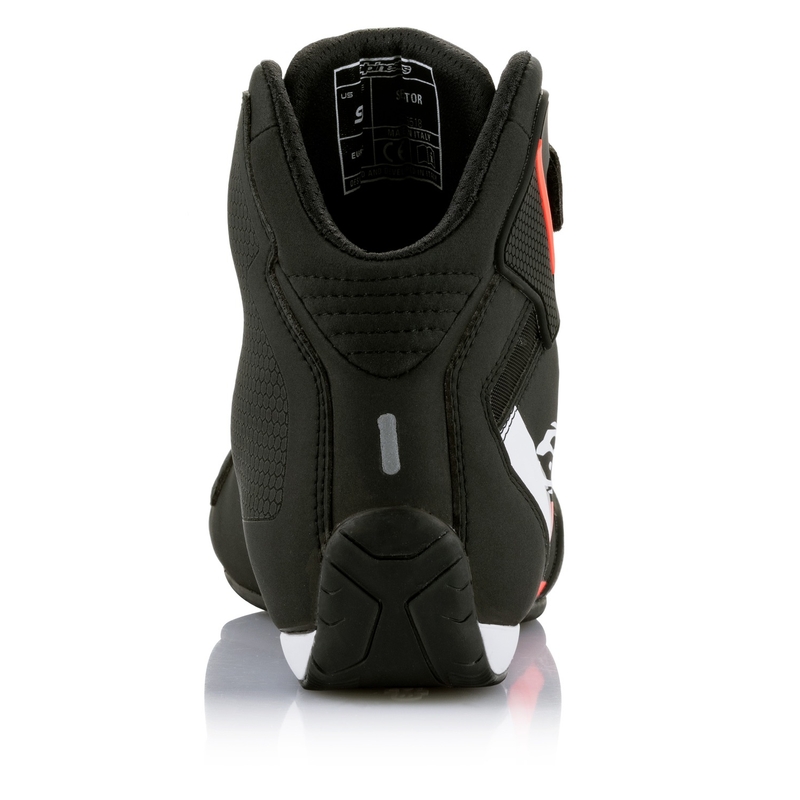 Motorističke čizme Alpinestars Sektor crno-bijele-fluo crvene