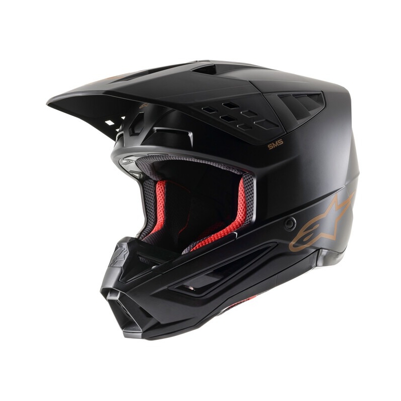 Alpinestars S-M5 Solid kaciga za motocross crno-smeđa mat