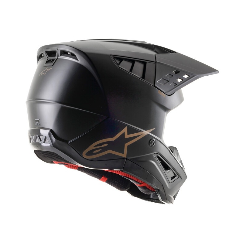 Alpinestars S-M5 Solid kaciga za motocross crno-smeđa mat
