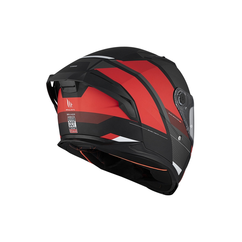 Integralna moto kaciga MT BRAKER SV Chento B5 mat crno-sivo-crvena