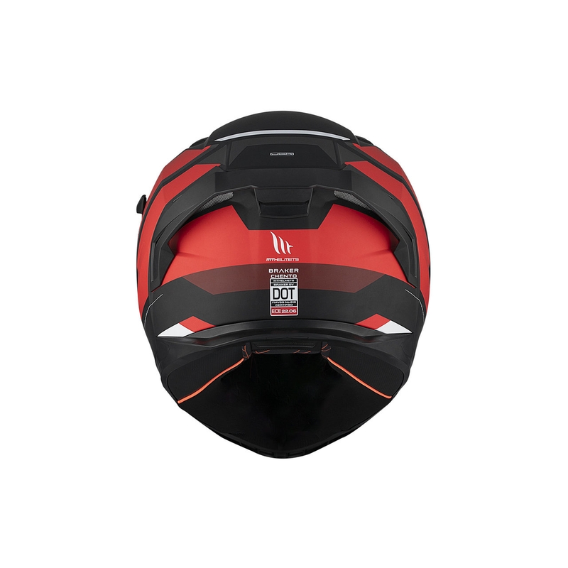 Integralna moto kaciga MT BRAKER SV Chento B5 mat crno-sivo-crvena