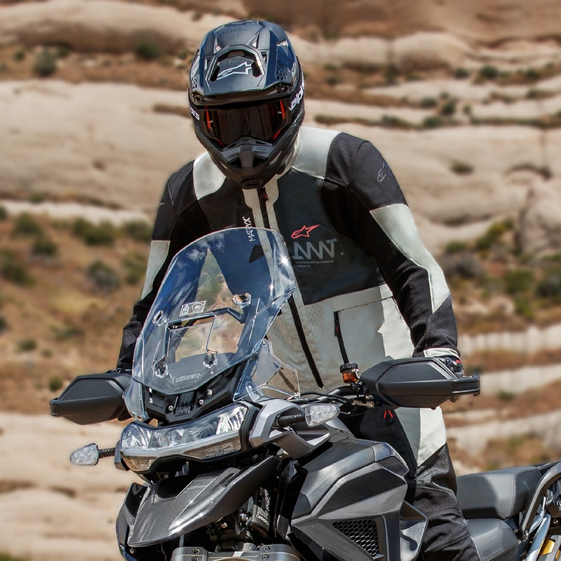 Alpinestars Amt 7 Air motociklistička jakna svijetlosivo-crna