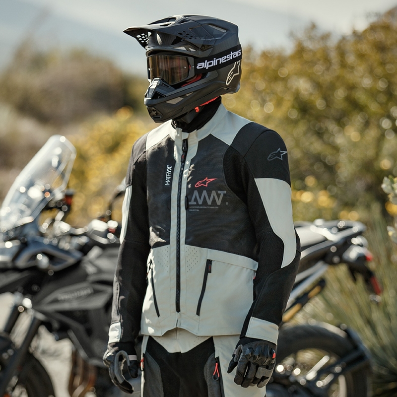 Alpinestars Amt 7 Air motociklistička jakna svijetlosivo-crna