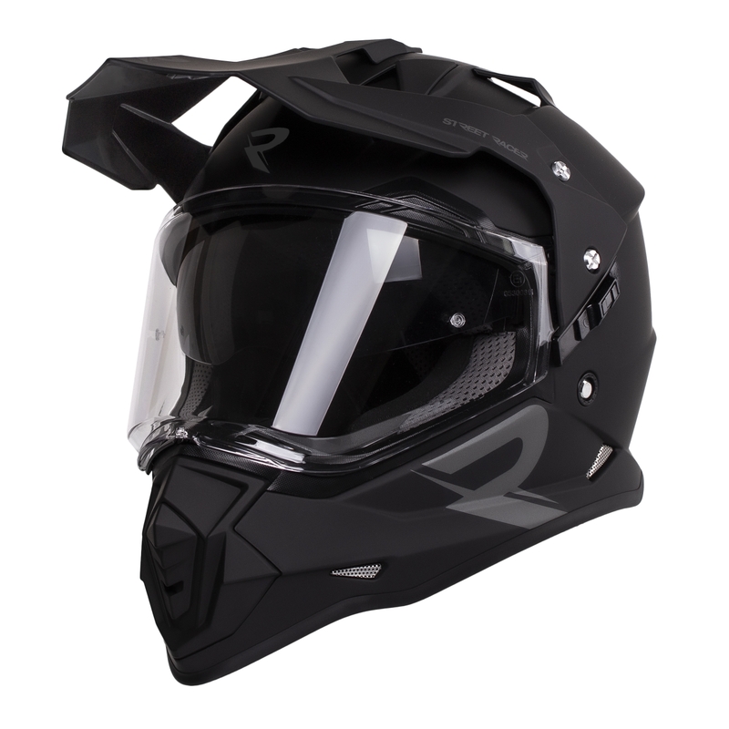 Enduro kaciga Street Racer Tracker crna mat - II. kvaliteta