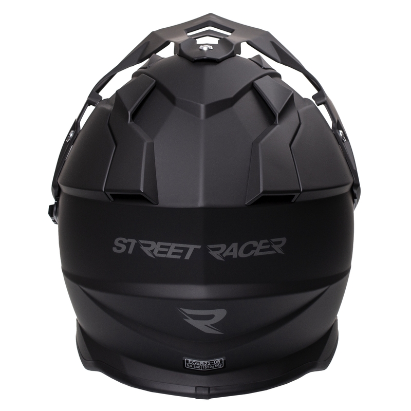 Enduro kaciga Street Racer Tracker crna mat - II. kvaliteta
