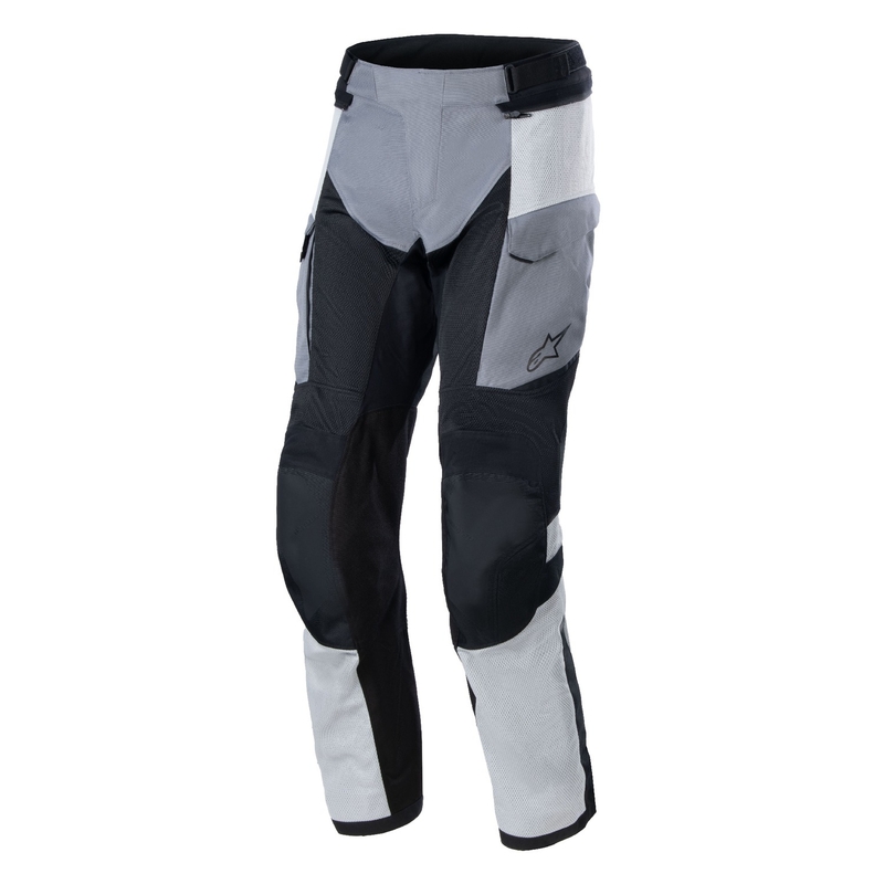 Alpinestars Andes Air Drystar motociklističke hlače svijetlo sive-tamno sive-crne-fluo žute
