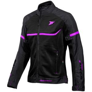 Ženska motoristička jakna SEVENTY DEGREES SD-JR30.1 Mojave crno-ružičasta